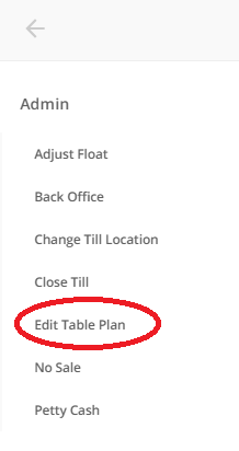 table plan menu