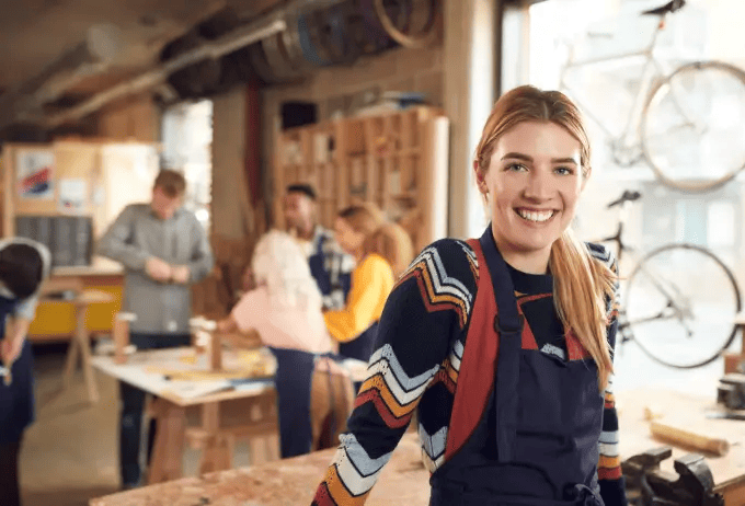 Bike workshop business owner